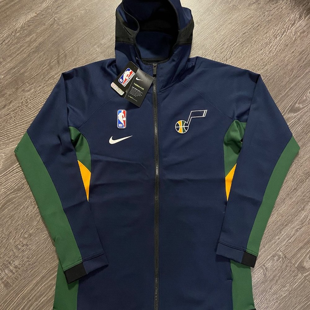 Nike Utah Jazz Showtime Therma Flex Warm-Up Full-Zip Hoodie Mens AT8500-419